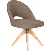 Housecraft living Chair Mick Taupe Wooden Swivel