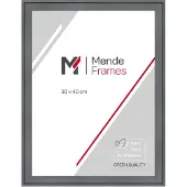 MendeFrames Cadre photo en bois H120 gris 30x40 cm