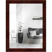 MendeFrames H14D miroir mural foncé décor racine 60x80 cm