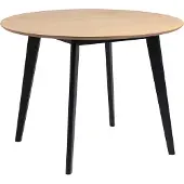 Zesso Smuk Table à manger Ø 105 cm Anakin Chêne - Noir