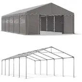 Das Company Entrepôt d'été Tente 4x10 Gris SUMMER MPE
