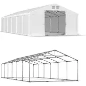 Das Company Été Magazine Tente 6x12 Blanc SUMMER PLUS MSD