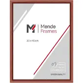 MendeFrames Cadre en bois Acajou 45x60cm Verre.Museal.