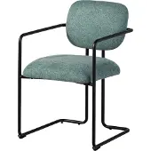 MASSIVMOEBEL24.DE MASSIVMOEBEL24 | Chaise rembourrée 51x58x78 turquoise ELISE #303