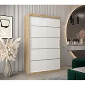 Minio Armoire 120 cm VERONA 1 Sonoma / Blanc