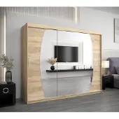 Minio Armoire 250 cm ELYPSE Chêne Sonoma