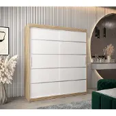 Minio Armoire 180 cm VERONA 1 Sonoma / Blanc