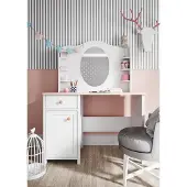 MINIO go for it , miroir pour commode LUNA blanc/rose