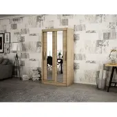 Minio Armoire 120 cm POLE Chêne Sonoma