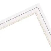 MendeFrames Cadre photo bois blanc 30x90 cm verre artistique H025