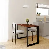 AKKE Caravaggio LOFT Table avec pieds noirs LxlxH : 110x65x75 cm
