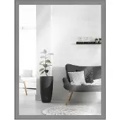 MendeFrames Mur miroir H080, gris clair, 20 x 40 cm