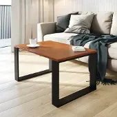 AKKE Locarno Table basse avec pieds noirs LxlxH : 70x60x55 cm