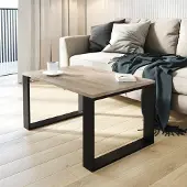 AKKE Trüffel Table basse avec pieds noirs LxlxH : 80x60x55 cm