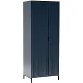 AX Living Armoire à vetements Berlinette 11 armoire bleue 80 cm