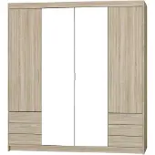 AX Living Armoire avec miroir chene Sonoma Storicos 4P6T 176,3