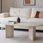 Zesso Milton & Oldbrook Couchtisch 120 cm Kavarna Travertine look