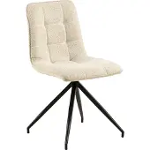 Zesso Smuk Bouclé Esszimmerstuhl Montana Creme