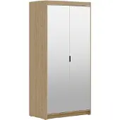 AX Living Armoire miroir chene huilé Armoire Storicos 2P 89,7