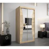 Minio Armoire 100 cm MONACO Chêne Sonoma