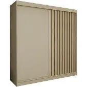 AX Living Armoire portes coulissantes Cabinio beige/chene artisan 200