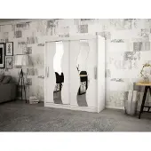 Minio Armoire 150 cm SEWILLA blanc mat