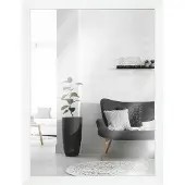 MendeFrames Miroir mural en bois massif blanc 20x25 cm