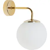 Light11 HOME Applique murale Siena Gold 1 flamme verre blanc E14