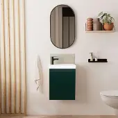 MOB-IN Meuble lave-mains LISA + miroir ovale