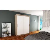 Minio Armoires TOKYO 150 cm Sonoma / Blanc