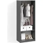 Livinity Armoire à vêtements Trento Anthracite , Model 58972