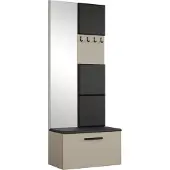 AX Living Armoire avec miroir Rosanno III 80,6cm Cachemire JS100