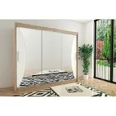 Minio Armoire 250 cm MONACO Chêne Sonoma