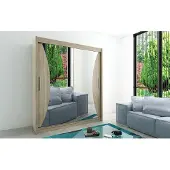 Minio Armoire 200 cm MONACO Chêne Sonoma