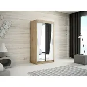 Minio Armoire 100 cm RHOMB Sonoma / blanc mat