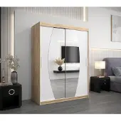 Minio Armoire 150 cm ELYPSE Chêne Sonoma / Blanc mat