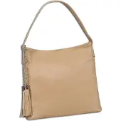 Toscanto taupe, grand sac à bandoulière beige 40 x 30 x 12 cm OTT180SI3