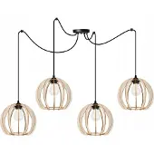 Light11 HOME Suspension moderne en bois avec éclairage LED