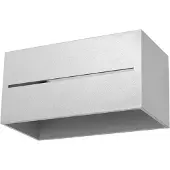 Sollux Applique LOBO MAXI gris 2xG9 8W aluminium 10x12x20cm