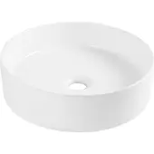 MOB-IN Vasque à poser imitation marbre blanche D38cm NAYA