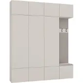 3Xeliving Armoire, cachemire / beige, 200 x 238 x 35 cm