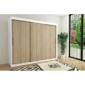 Minio Armoires TOKYO 250 cm Blanc / Sonoma