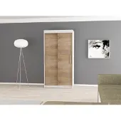 Minio Armoires TOKYO 100 cm Blanc / Sonoma