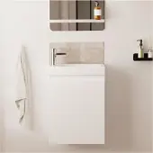 MOB-IN Lave-mains LISA suspendu avec robinet chromé