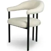 Zesso Milton & Oldbrook Chaise de salle à manger Bâle Blanc