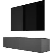 3Xeliving Meuble TV : Anthracite, 140 x 34 x 32 cm