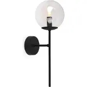 Light11 HOME Applique murale Siena noir 1 flamme verre transparent E14