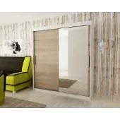 Minio Armoires TOKYO 2 200 cm Blanc / Sonoma