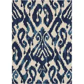 Un Amour De Tapis Tapis kilim rectangulaire tissé KASURI pour l'extérieur
