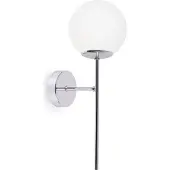 Light11 HOME Applique murale Siena chrome 1 flamme verre blanc E14